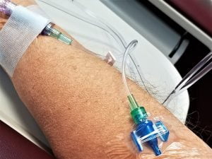 Cancer! Cancer Patient Receiving an Oncology Infusion Treatment!